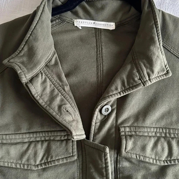 Peruvian Connection Womens Jacket  Blazer Sz S Normcore Utility Gorpcore Soft - Picture 3 of 10